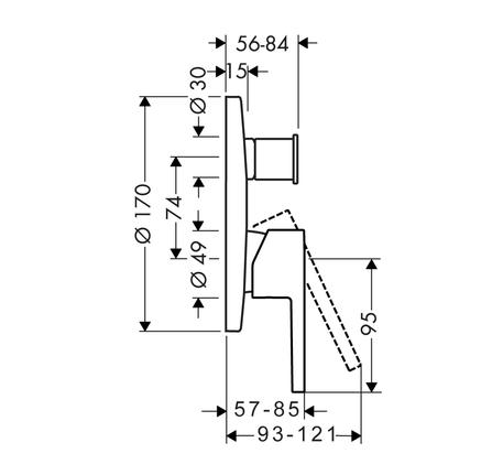 Bộ trộn âm AXOR Starck 2 đường nước 589.51.229
